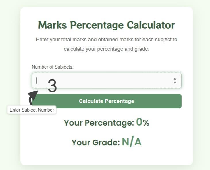 step no 1 add a number between 1- 10